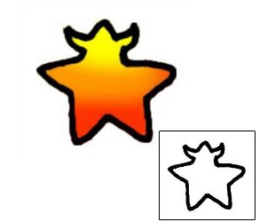 Star Tattoo Astronomy tattoo | VVF-01123