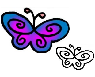 Butterfly Tattoo For Women tattoo | VVF-01160