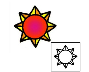 Sun Tattoo Astronomy tattoo | VVF-01312