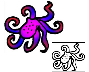 Octopus Tattoo Specific Body Parts tattoo | VVF-01745