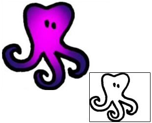 Octopus Tattoo Specific Body Parts tattoo | VVF-01751