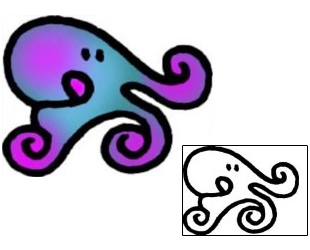 Octopus Tattoo Specific Body Parts tattoo | VVF-01764