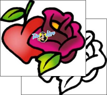 Rose Tattoo plant-life-rose-tattoos-vivi-vvf-02007