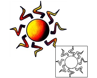 Sun Tattoo Astronomy tattoo | VVF-02457