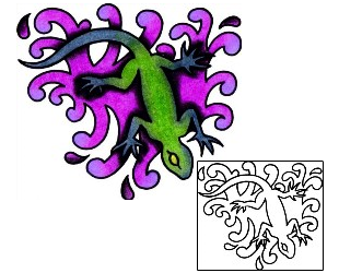 Gecko Tattoo Reptiles & Amphibians tattoo | VVF-03018