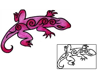 Lizard Tattoo Reptiles & Amphibians tattoo | VVF-03024