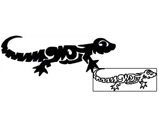 Lizard Tattoo Reptiles & Amphibians tattoo | VVF-03026