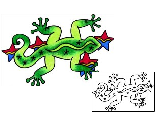 Lizard Tattoo Reptiles & Amphibians tattoo | VVF-03029