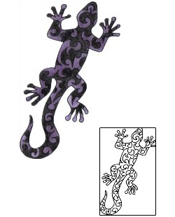 Lizard Tattoo Reptiles & Amphibians tattoo | VVF-03033