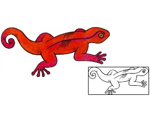 Lizard Tattoo Reptiles & Amphibians tattoo | VVF-03039