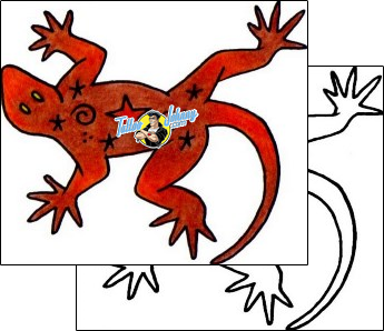 Lizard Tattoo reptiles-and-amphibians-lizard-tattoos-vivi-vvf-03042