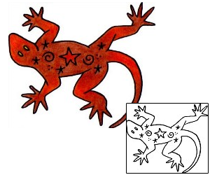 Lizard Tattoo Reptiles & Amphibians tattoo | VVF-03042