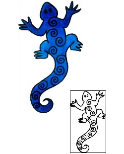 Lizard Tattoo Reptiles & Amphibians tattoo | VVF-03061