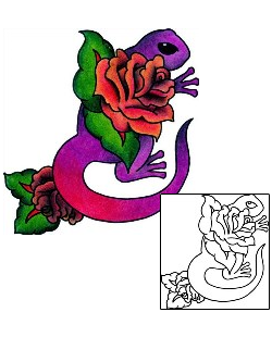 Lizard Tattoo Reptiles & Amphibians tattoo | VVF-03086