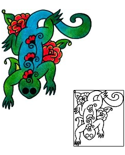 Gecko Tattoo Reptiles & Amphibians tattoo | VVF-03092