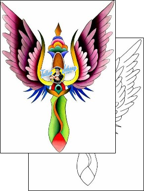 Wings Tattoo for-women-wings-tattoos-steve-wickert-wkf-00025