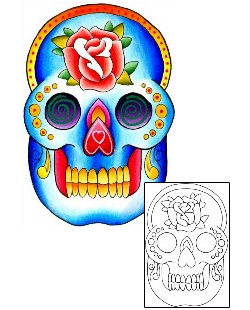 Day of the Dead Tattoo Ethnic tattoo | WKF-00027