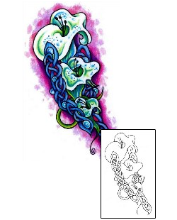 Lily Tattoo Plant Life tattoo | WYF-00015
