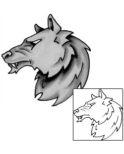 Wolf Tattoo Animal tattoo | X2F-00034