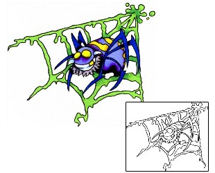 Spider Web Tattoo Insects tattoo | X2F-00072
