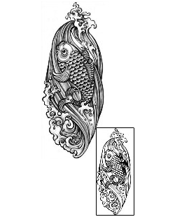 Koi Tattoo Marine Life tattoo | ZAF-00128