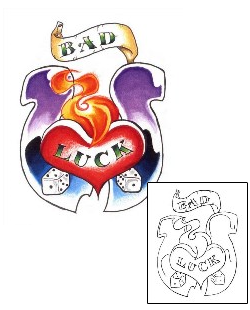 Heart Tattoo Miscellaneous tattoo | ZLF-00016