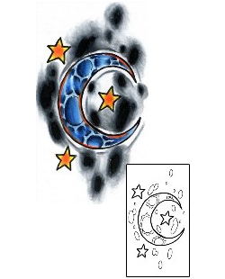 Moon Tattoo Astronomy tattoo | ZMF-00013