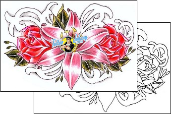 Lily Tattoo plant-life-lily-tattoos-zaza-zzf-00021