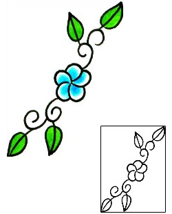 Plumeria Tattoo Plant Life tattoo | x1F-00004