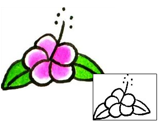 Hibiscus Tattoo Plant Life tattoo | x1F-00005