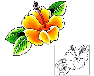 Hibiscus Tattoo Plant Life tattoo | x1F-00006