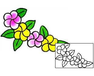Plumeria Tattoo Plant Life tattoo | x1F-00007