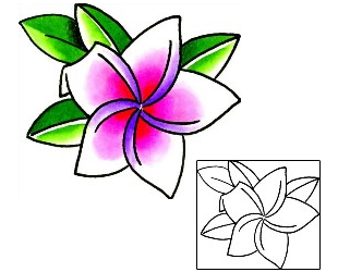 Plumeria Tattoo Plant Life tattoo | x1F-00010