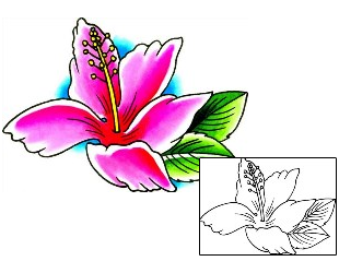 Hibiscus Tattoo Plant Life tattoo | x1F-00014