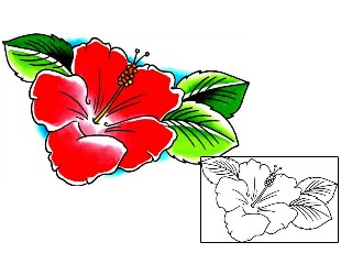 Hibiscus Tattoo Plant Life tattoo | x1F-00026