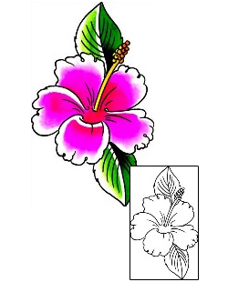 Hibiscus Tattoo Plant Life tattoo | x1F-00032