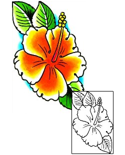 Hibiscus Tattoo Plant Life tattoo | x1F-00044