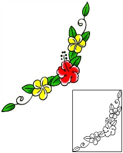 Plumeria Tattoo Plant Life tattoo | x1F-00052