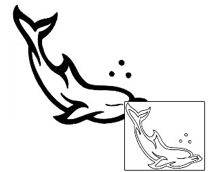 Dolphin Tattoo Marine Life tattoo | x1F-00134