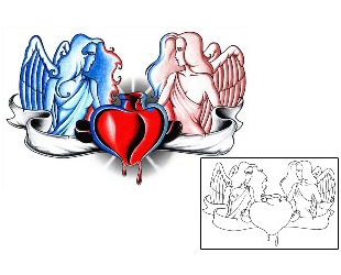 Sacred Heart Tattoo Religious & Spiritual tattoo | AAF-00018