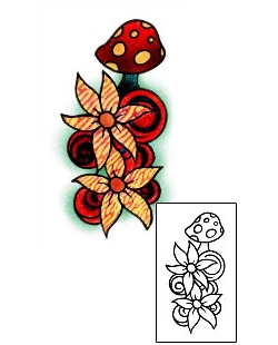 Mushroom Tattoo Plant Life tattoo | AAF-00706