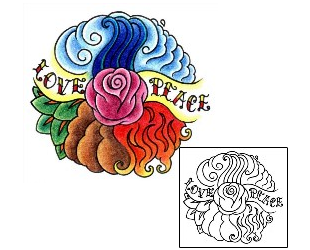 Peace Symbol Tattoo For Women tattoo | AAF-00967