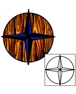 Compass Tattoo Astronomy tattoo | AAF-02572