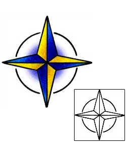 Compass Tattoo Astronomy tattoo | AAF-02621