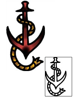 Anchor Tattoo Specific Body Parts tattoo | AAF-07406