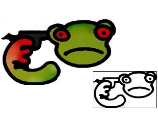 Gun Tattoo Reptiles & Amphibians tattoo | AAF-09780