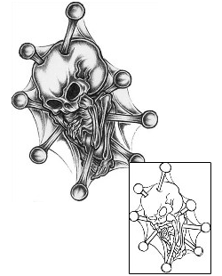 Spider Web Tattoo Horror tattoo | ATF-00011