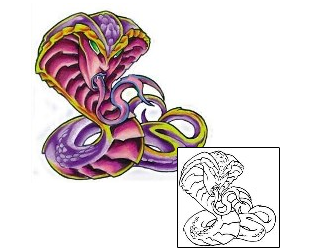 Cartoon Tattoo Cobra Death Snake Tattoo