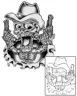 Gun Tattoo Horror tattoo | CPF-00119