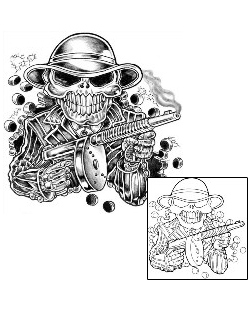Gun Tattoo Horror tattoo | CPF-00120